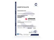 certificate DIN EN ISO 9001:2015
