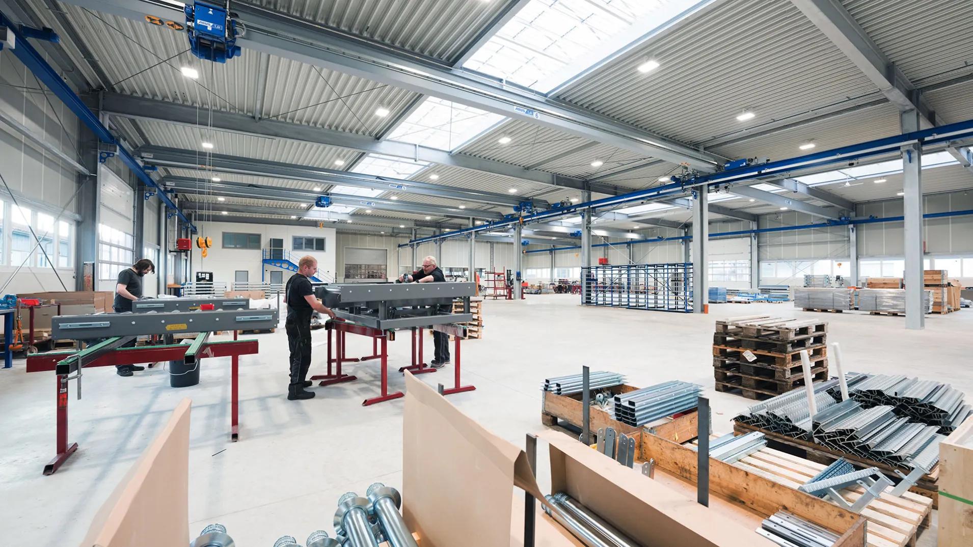 HÖRMANN Gruppe Klatt Fördertechnik – Fertigung und Vormontage