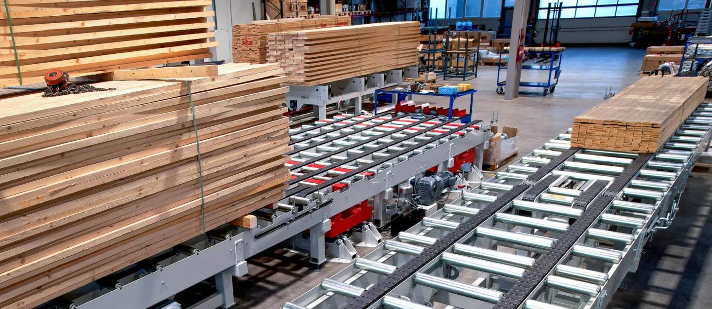 HÖRMANN Gruppe Klatt Fördertechnik – Holzpaketförderanlagen