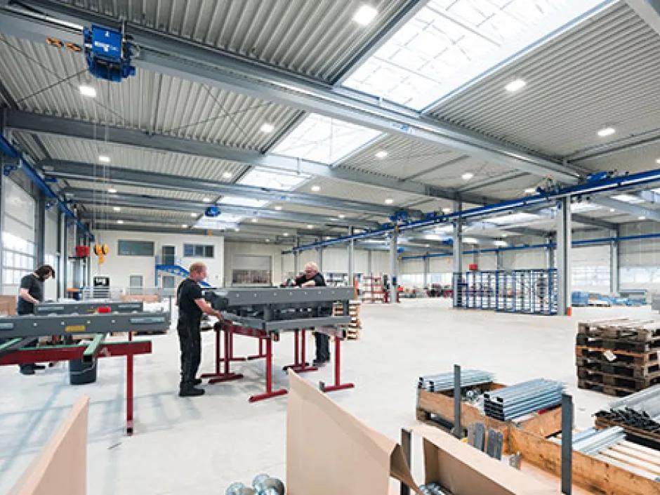 HÖRMANN Gruppe Klatt Fördertechnik – Fertigung und Vormontage
